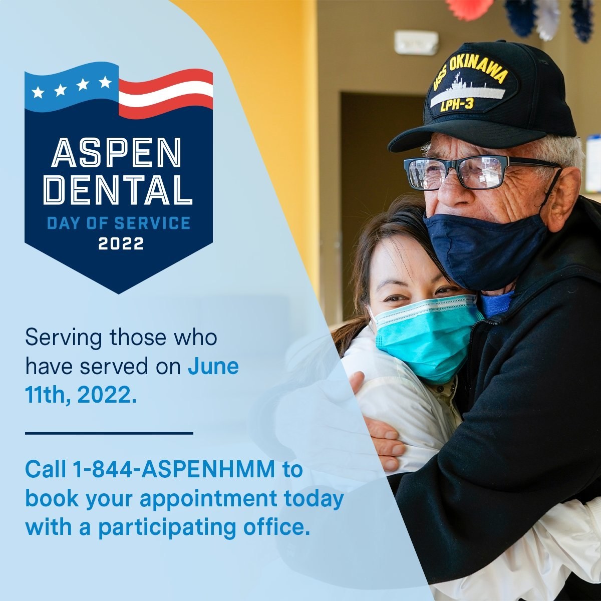 Free Dental Care for Military Veterans and Their Families on 6/11 with