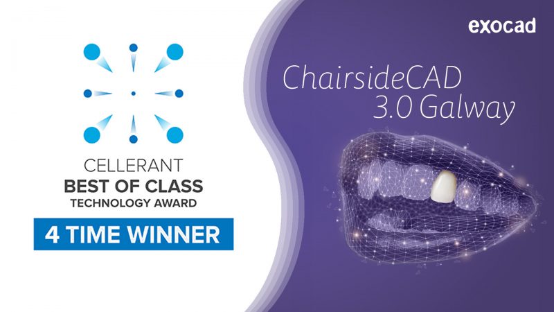 ChairsideCAD From Exocad Wins Cellerant Best Of Class Technology Award